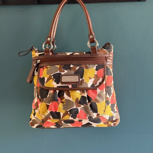 Relic by Fossil Carrie Retro Floral Satchel Bag - Picture 8 of 13